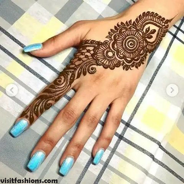  Simple Floral Mehndi Designs For Hands