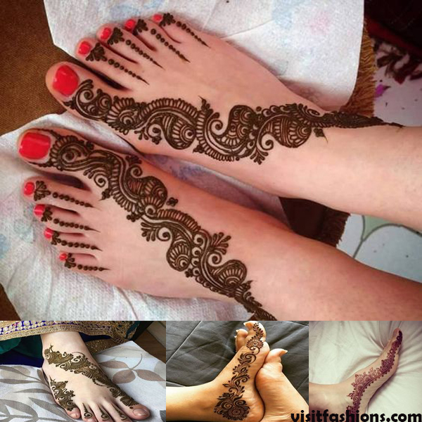 bridal Mehndi Designs For Feet
