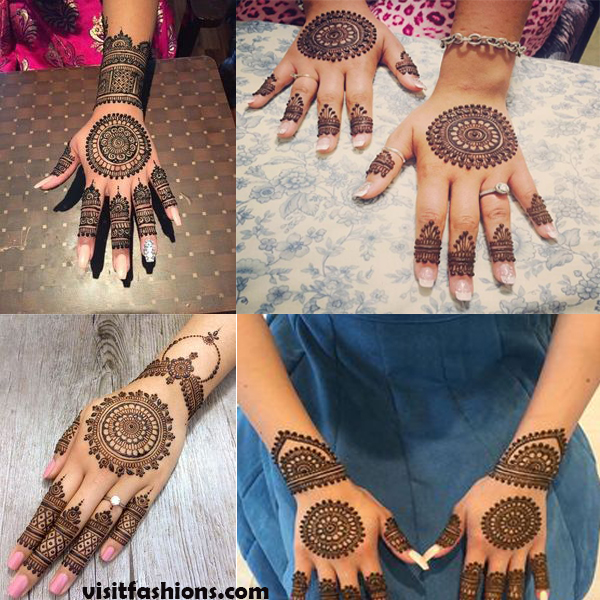  5.Bracelets Tikki Henna For Bridal mehndi designs