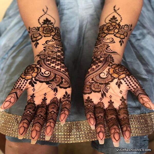 simple Arabic mehndi Designs