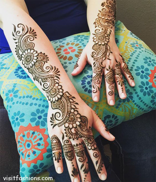 simple Arabic mehndi Designs