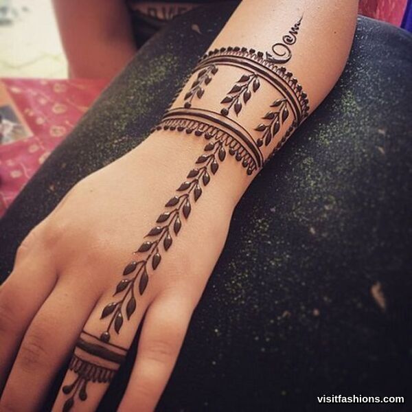 simple Arabic mehndi Designs