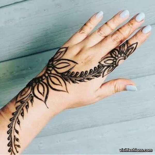 simple Arabic mehndi Designs