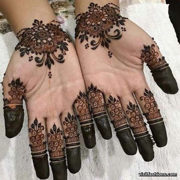 simple Arabic mehndi Designs