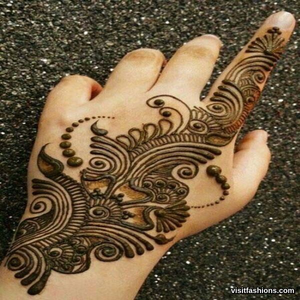 simple Arabic mehndi Designs