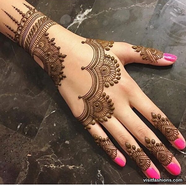 simple Arabic mehndi Designs