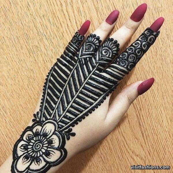 simple Arabic mehndi Designs