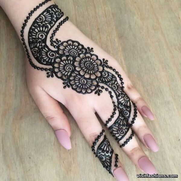 simple Arabic mehndi Designs