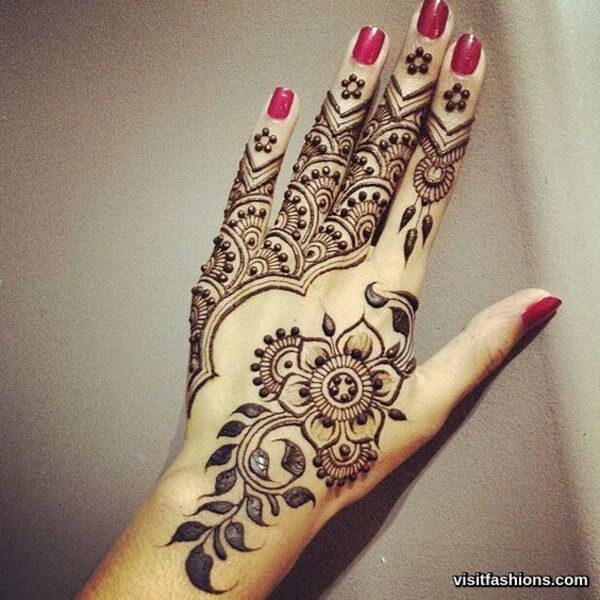 simple Arabic mehndi Designs