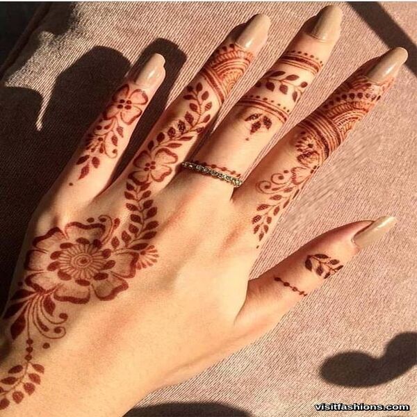 simple Arabic mehndi Designs