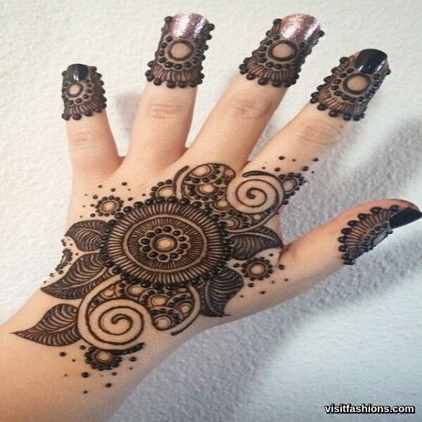 simple Arabic mehndi Designs
