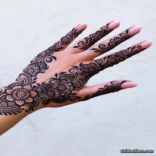 simple Arabic mehndi Designs