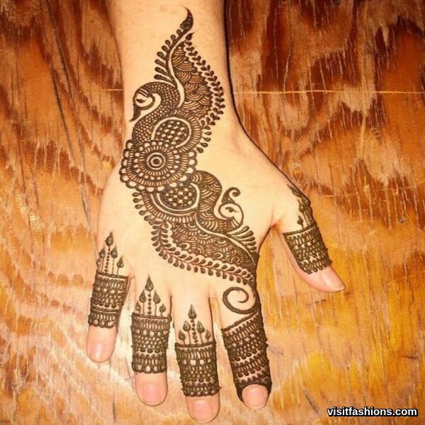 simple arabic mehndi design