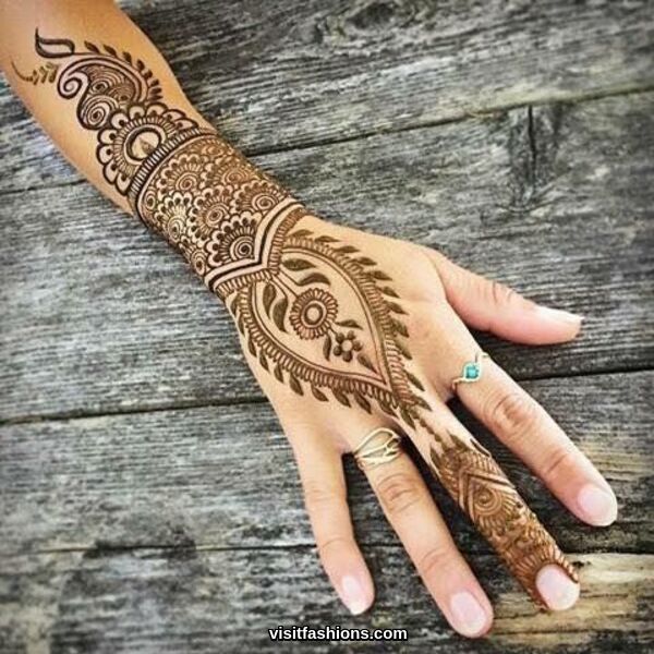 simple Arabic mehndi Designs