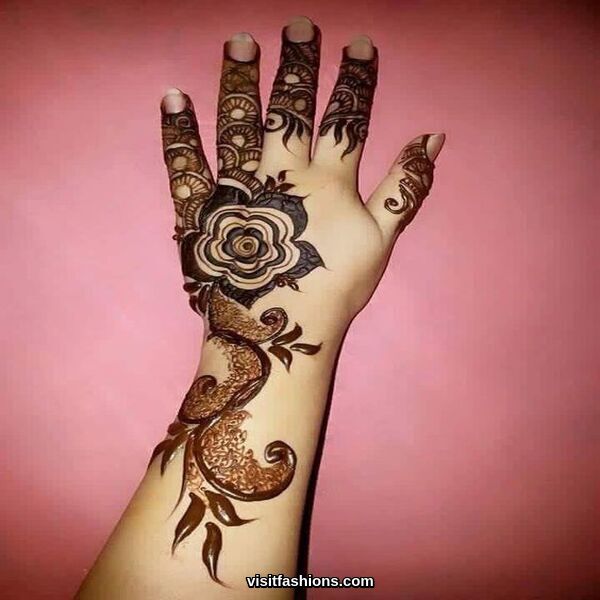 simple Arabic mehndi Designs