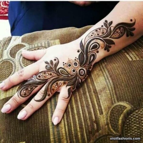simple Arabic mehndi Designs