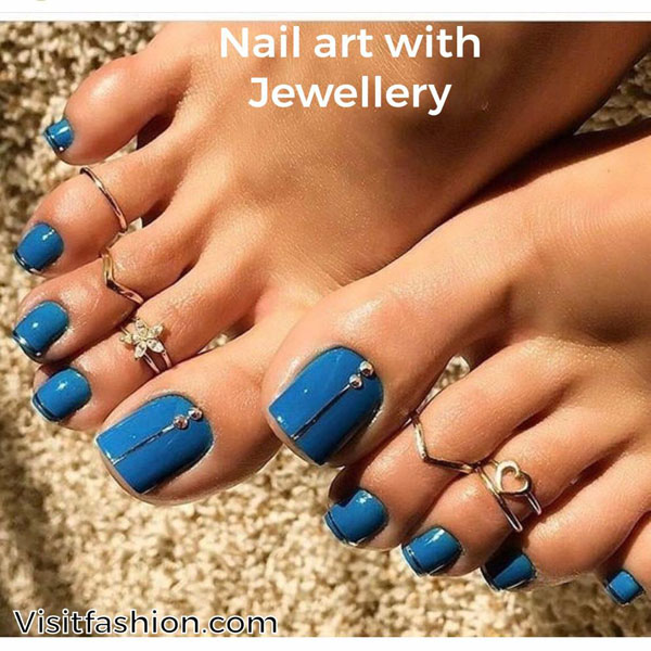 simple and easy nail art for toes
