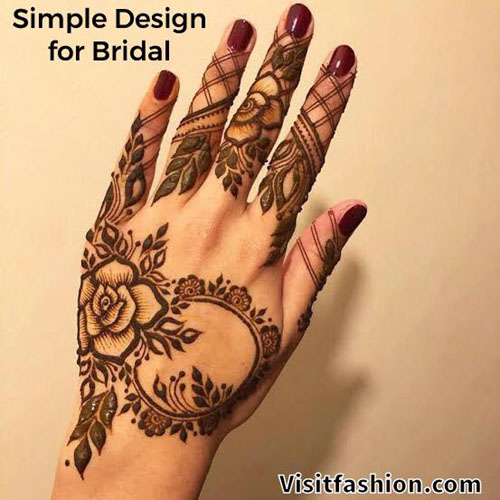 simple bridal mehndi designs in 2021