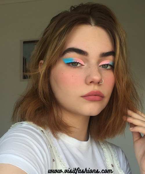 Two-Toned Pastel Eye Shadow