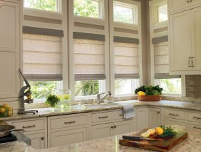 roman blinds for kitchen