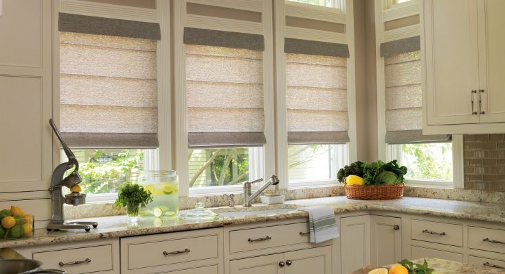 roman blinds for kitchen