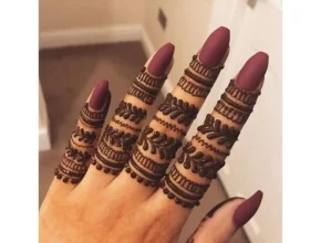 modern ungli ki mehndi design